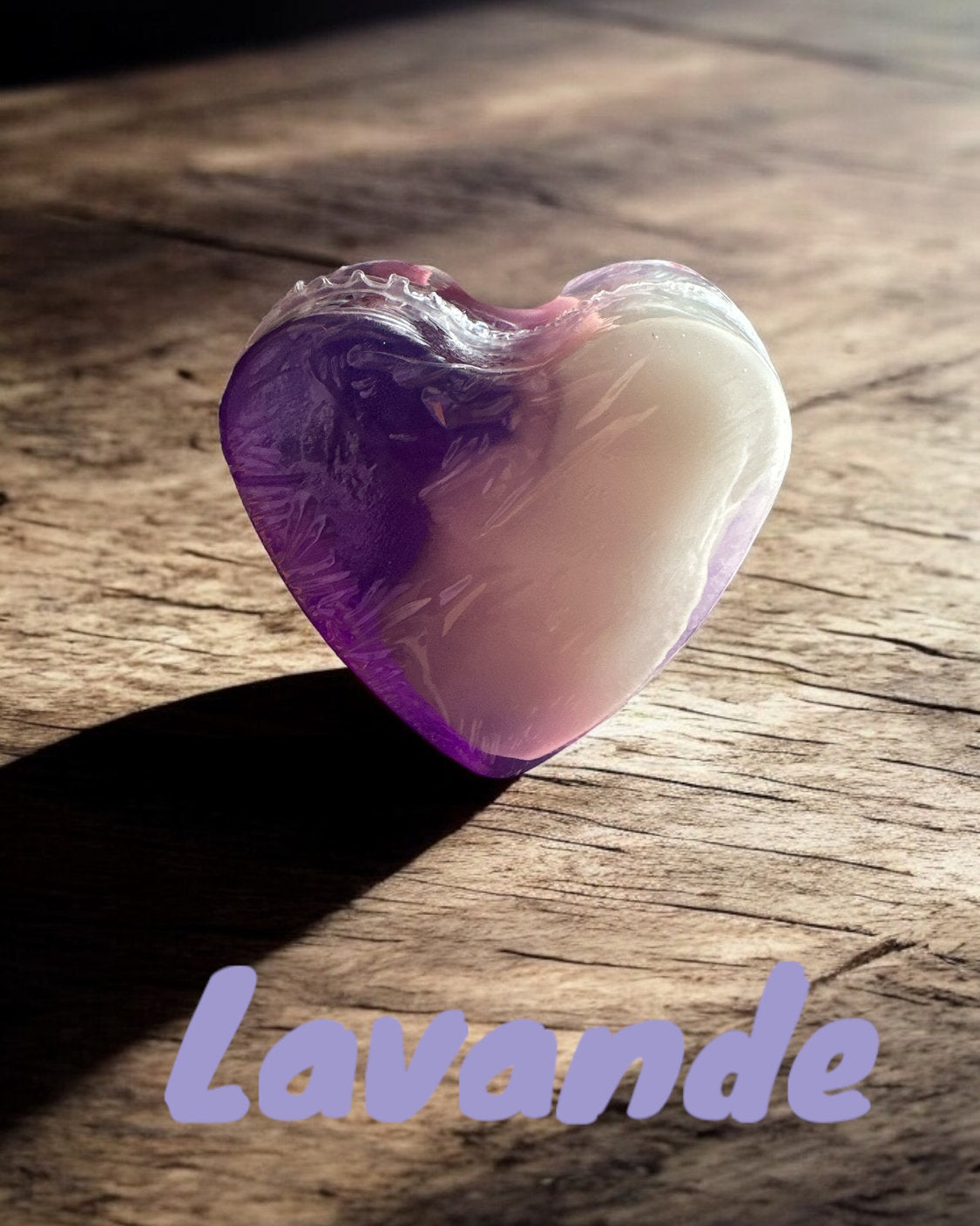 Savon glycérine coeur parfum au choix