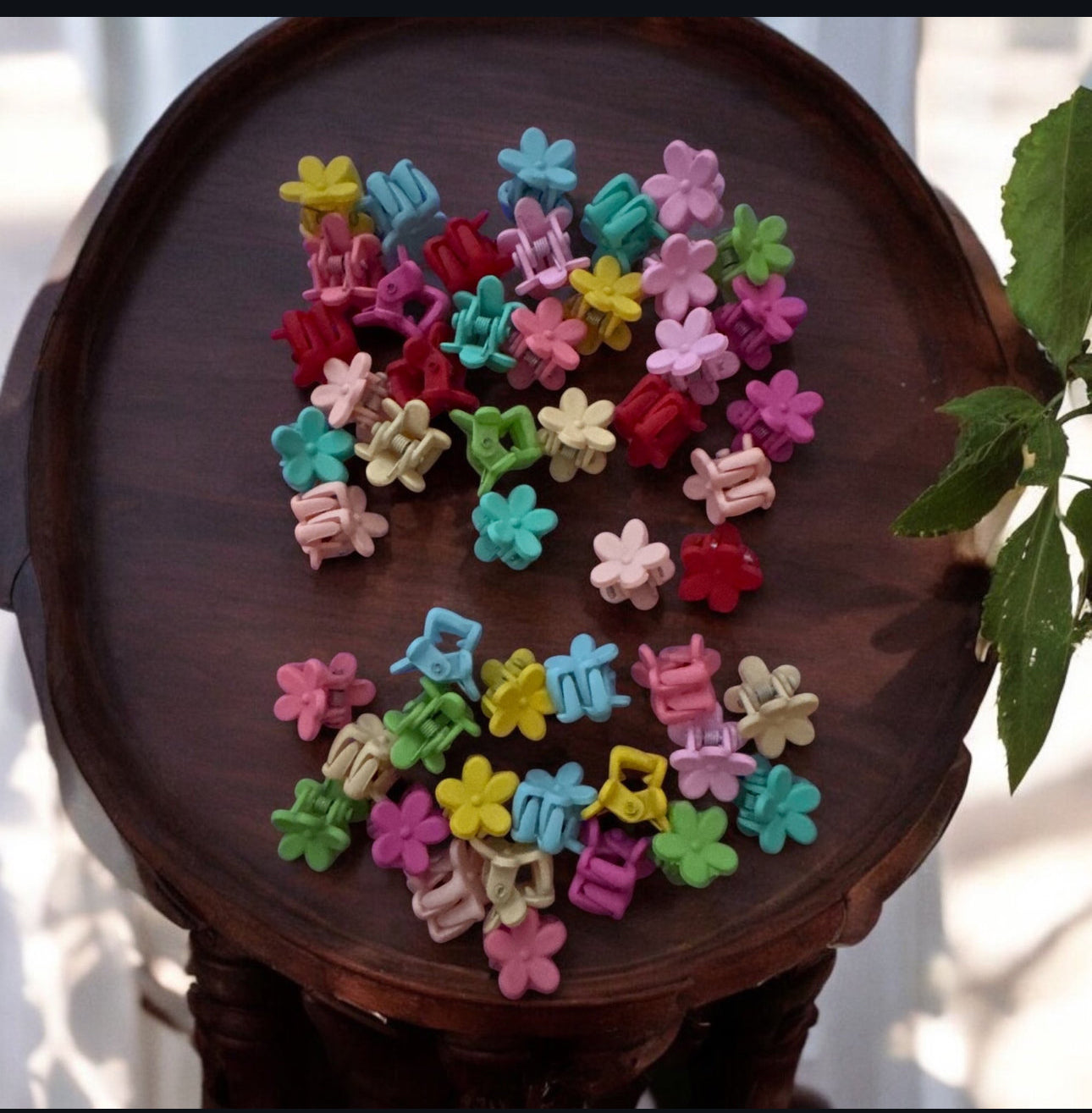 Pochette de 5 mini pinces fleurs 🌸