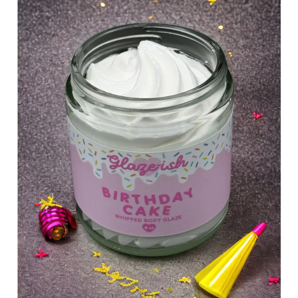 Beurre corporel fouetté parfum au choix - Gâteau d anniversaire - Crème hydratante corps