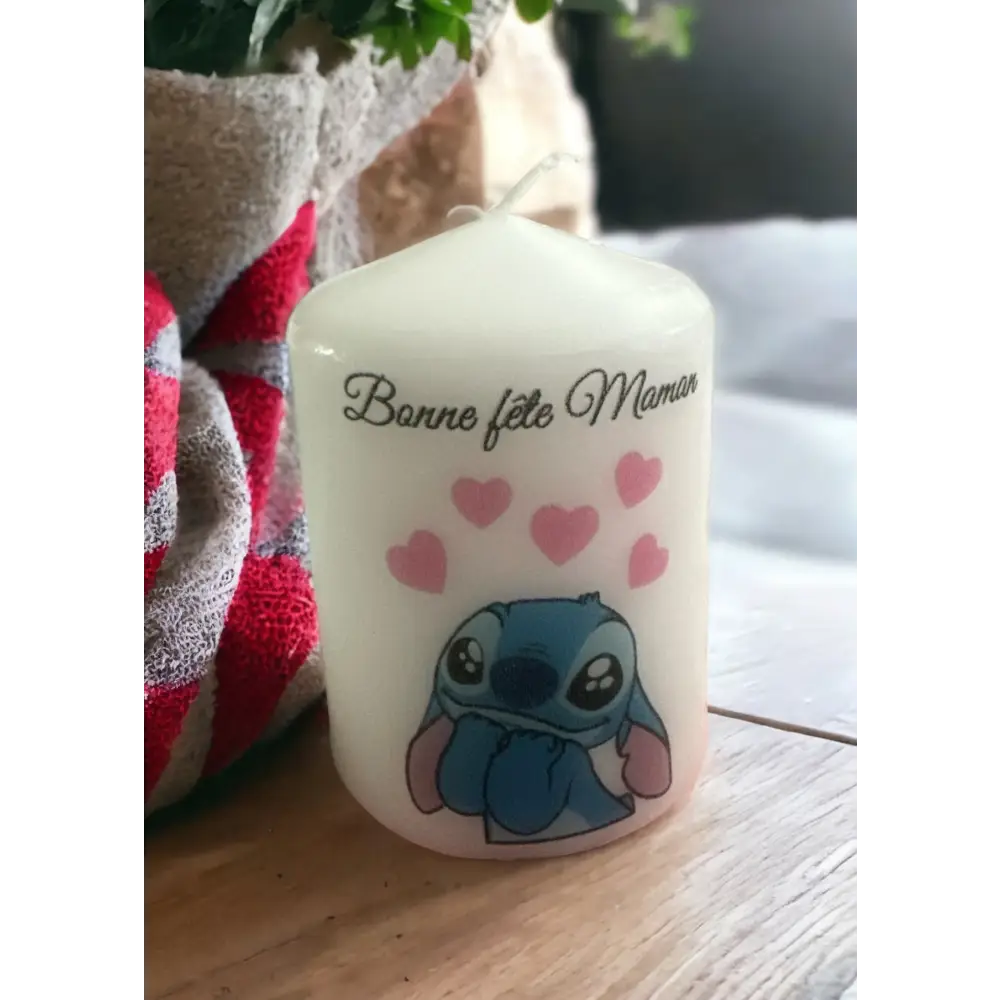 Bougie MERCI ou BONNE FETE - Bonne fête maman - Bougie