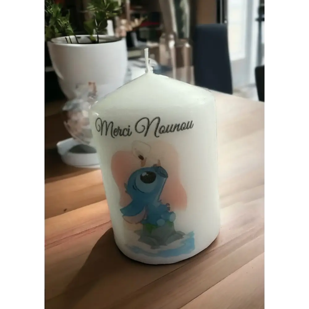 Bougie MERCI ou BONNE FETE - Merci Nounou - Bougie