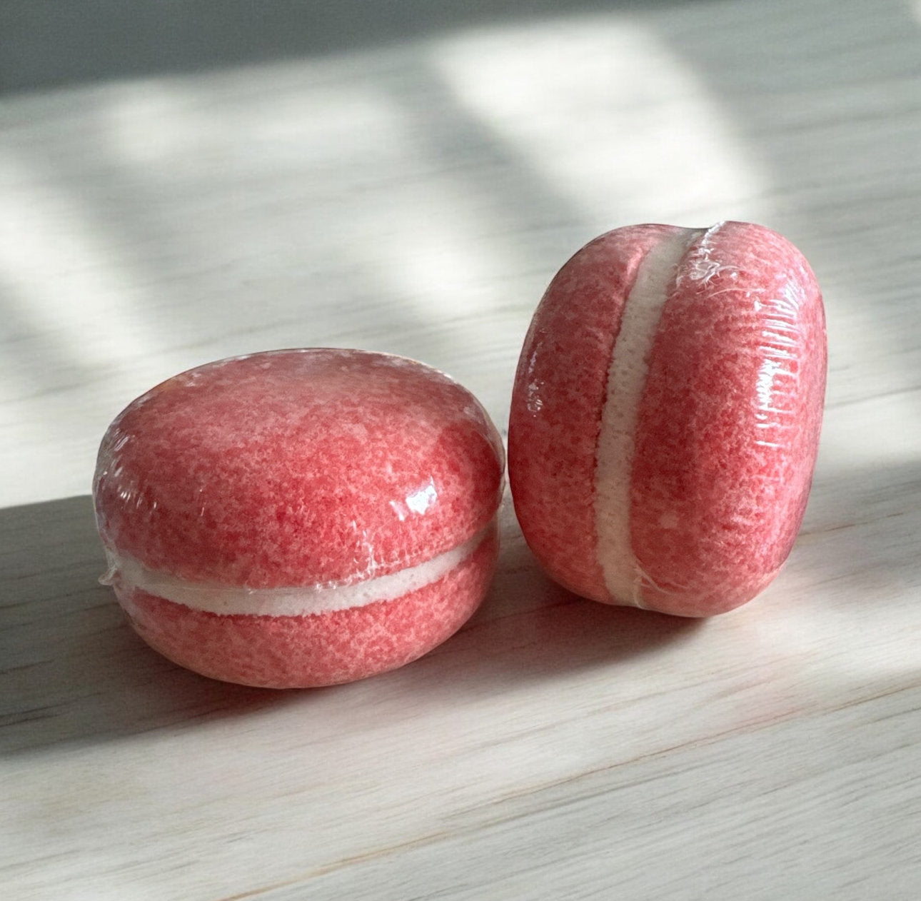 Macaron de bain effervescent