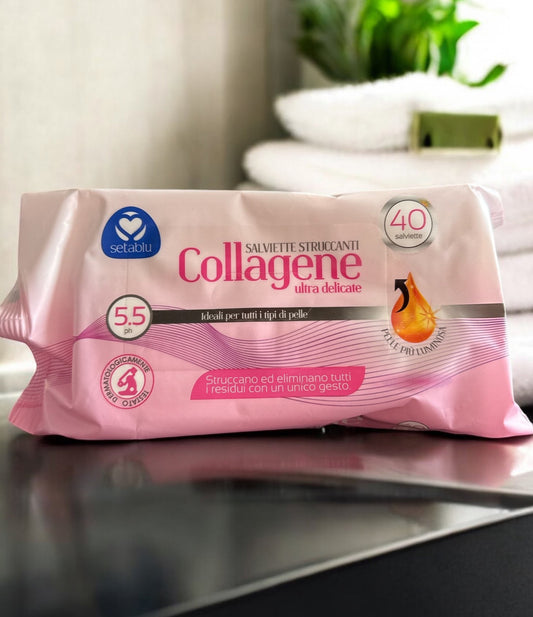 Lingettes démaquillante au collagène