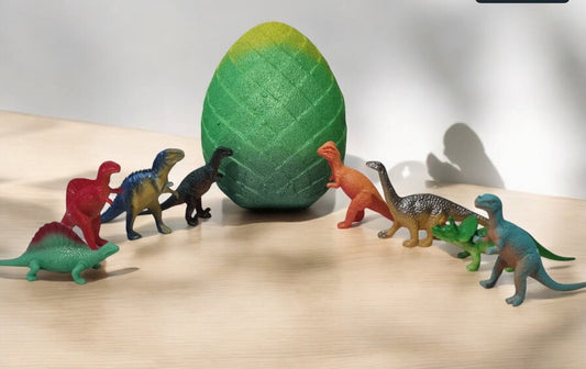 Bombe de bain demi œuf Dino 🦖 avec jouet