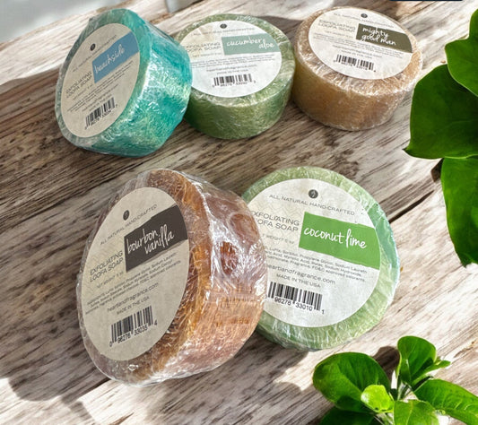 Savon loofah parfum au choix Destockage