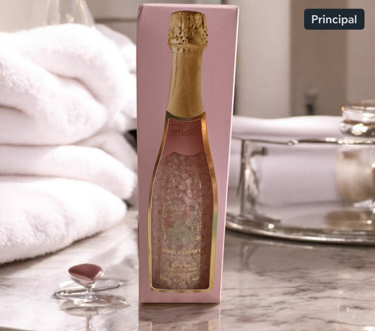 Sels de bain Champagne rose  🍾 orange et bois de cèdre