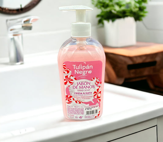 Savon nettoyant pour les mains Fraise&Crème