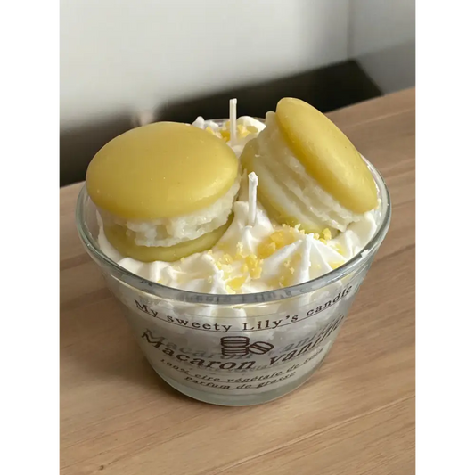 Bougie Macaron vanille - Bougie