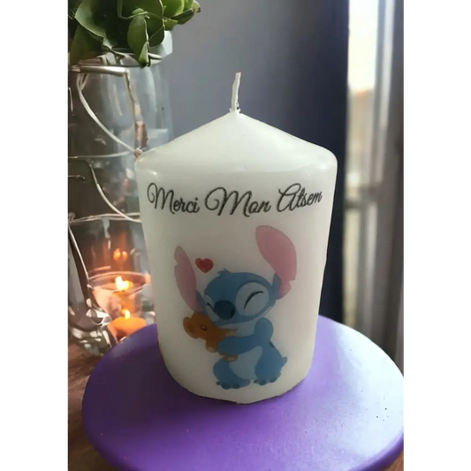 Bougie MERCI ou BONNE FETE - Merci mon Atsem - Bougie