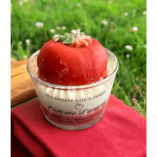 Bougie Pomme d amour Destockage - Destockage