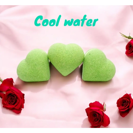 Coeur effervescent parfum au choix - Cool water - Bombe de bain