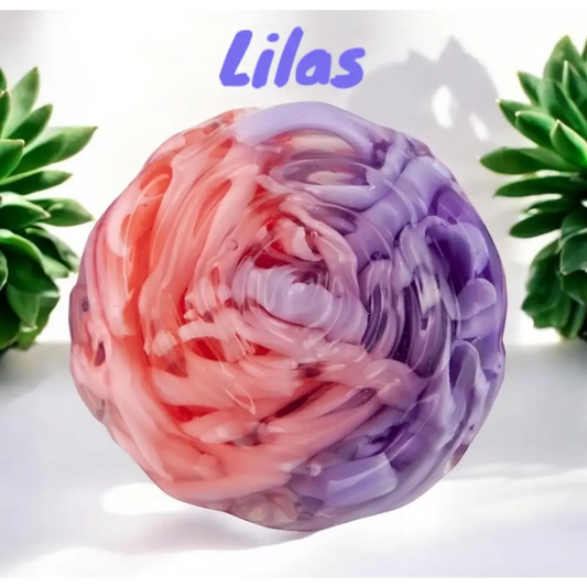 Savon glycérine fleur parfum au choix - Lilas - Savon glycerine