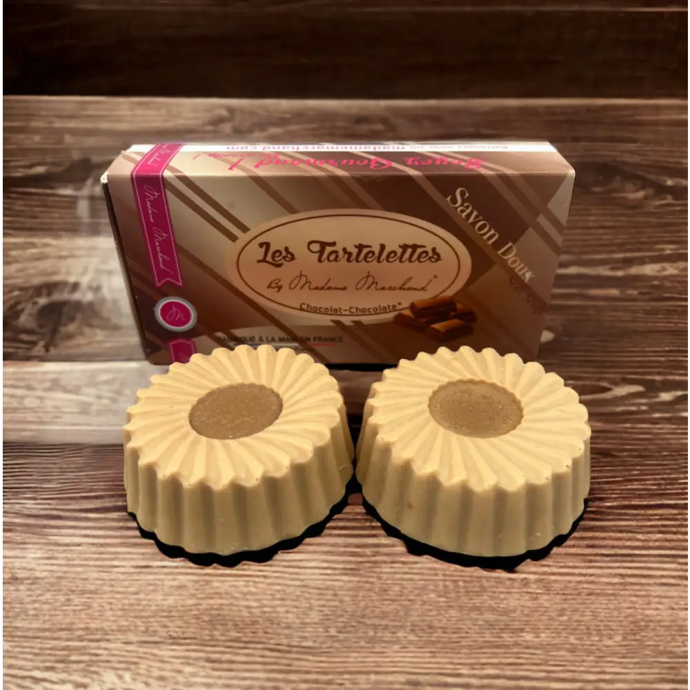 Savons tartelettes parfum fraise ou chocolat Destockage - Chocolat - Savon gourmand