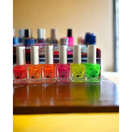Vernis à ongle transparent paillettes flashies - Vernis